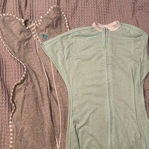 Sleep sacks with arms up love to dream and zipadee